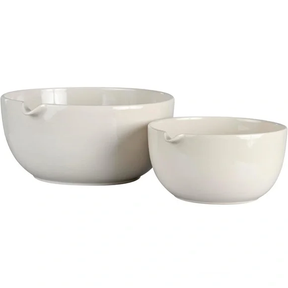 Servappetit Cream Mixing Bowls Set of 2: 1.5Qt & 3Qt NIB - Picture 2 of 7